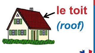 French Lesson 81  Rooms in the house Vocabulary  Les pièces de la maison  Partes de la casa [upl. by Maffa]