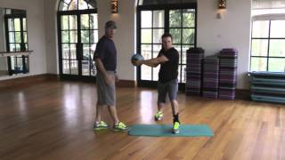 Medicine Ball Drills for Golf to Help Your Lat Mobility [upl. by Nosittam]