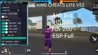 THE KING CHEATS V53 Mod menu APK Beta No root antiban 100 Anti black freefire [upl. by Boulanger]