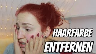 Meine Haare sind Rot Haarfarbe entfernen mit Hausmitteln  Lena’s Lifestyle [upl. by Sivrad]