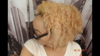 Natural Hair  How to Bleach hair and Tone  and Color Correct Tutorial [upl. by Neltiac]