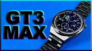 Porsche GT3 Max Smartwatch UNBOXING  145quot Round Dial Porsche Design Custom faces [upl. by Ahsinut]