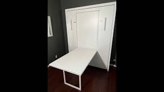 murphybed spacesavingfurniture bed bedroom moneysavingtips homeimprovement interiordesign [upl. by Alain57]