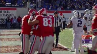 Georgia vs TCU Liberty Bowl Highlights [upl. by Solracesoj]