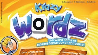 Krazy Wordz Family Edition — game overview at Spielwarenmesse 2017 [upl. by Ragg]