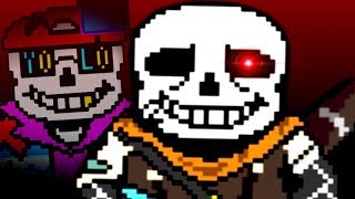 UNDERTALE Ink Sans Complete Fight [upl. by Mallissa]