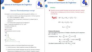 Exercice cycle thermique dun gas parfait [upl. by Aniahs]