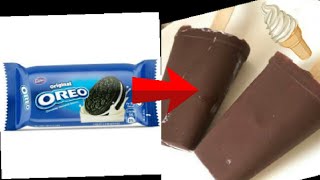 Oreo biscuits ice cream  Choco bar [upl. by Akinorev422]