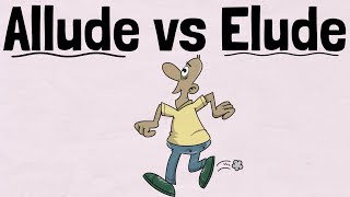 Allude vs Elude  English Speaking Practice [upl. by Affra]