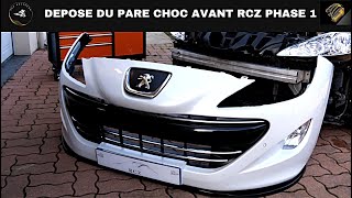 DEPOSE DU PARE CHOC AVANT RCZ  REMOVAL OF THE FRONT BUMPER PEUGEOT RCZ [upl. by Vetter981]