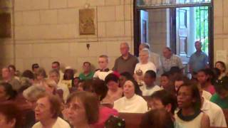 Offertory procession at the Mass of July 15 at the Carmelite monastery in Philadelphia [upl. by Hegarty574]