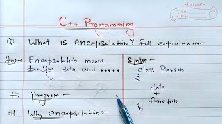 C Encapsulation  Learn Coding [upl. by Camilla954]