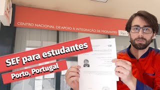 SEF para estudantes Quais documentos Como fazer Morar em Portugal [upl. by Assirek]