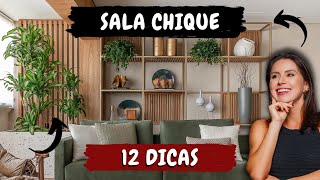 12 DICAS CRIATIVAS PARA TER UMA SALA CHIQUE [upl. by Joli]