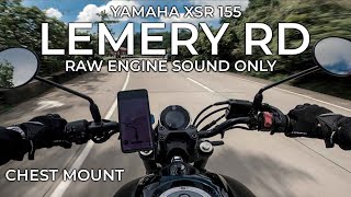 Yamaha XSR 155  Lemery Twisties  4K  Raw Onboard Engine Sound Only [upl. by Areivax]