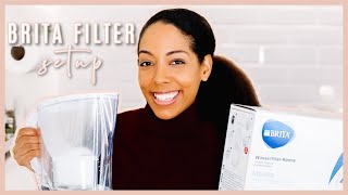 QUICK DEMO BRITA MARELLA MAXTRA WATER FILTER  EASY 5MINUTE SETUP [upl. by Attenehs609]