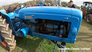 1957 Fordson E1A New Major 36 Litre 4Cyl Diesel Tractor 38 HP [upl. by Airotciv727]