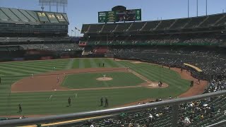 Heres how empty the Coliseum is for As last season in Oakland [upl. by Henig826]