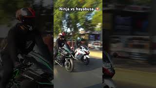 Ninja h2r vs hayabusha 😨😨😨 trending shortvideo [upl. by Buonomo]