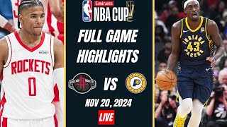 🔴 LIVE ROCKETS VS INDIANA  NBA  Match LIVE Today  houston rockets vs indiana pacers [upl. by Jori]