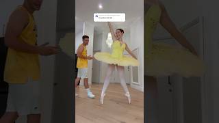 WE HAD TO DO THE APT DANCE by ROSÉ amp Bruno Mars IN A TUTU 😅🥰  dance trend ballet shorts [upl. by Norud180]