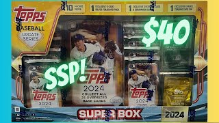 2024 Topps Update Series Super Box Silver Foilboard Pack  Pin  Oversized amp Companion Card [upl. by Lemrahc]