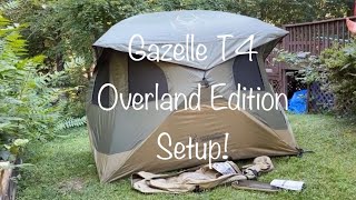 Gazelle T4 Overland Edition Hub Tent Unboxing and Setup Your stepbystep Guide [upl. by Llerrej918]