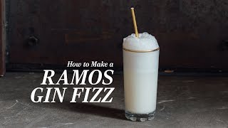 How to Make a Ramos Gin Fizz the Most Labor Intensive Cocktail Around [upl. by Kirst]