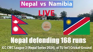 Nepal Defending 168 runs vs Namibia Nepal 168 All Out [upl. by Burrill]