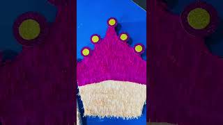 Crown 👑 craft schoolcraftidea trending schoolcraft decoration papercraft shortsvideo shorts [upl. by Eisyak]