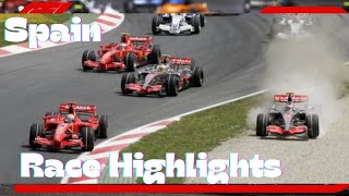 F1 2007 Spanish Grand Prix Extended Race Highlights Round 4 [upl. by Hassadah156]