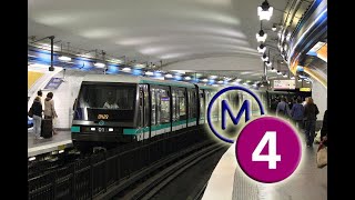 Métro ligne 4 trajet entre BagneuxLucie Aubrac et Porte de Clignancourt le 50523 [upl. by Areyk]