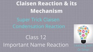 Claisen Condensation Reaction and its Mechanism  Trick for Claisen reaction [upl. by Maribel]