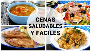 Cenas Saludables y Rápidas para Bajar de Peso 👌 [upl. by Graniela44]