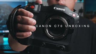 Canon C70 Unboxing [upl. by Eimrej475]