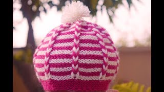 KNITTING CAP for One Year old Kid [upl. by Eenolem93]