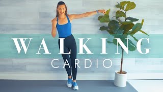 Low Impact Cardio Walking Workout  Kickboxing Inspired Knee Friendly amp Fun [upl. by Naraj]