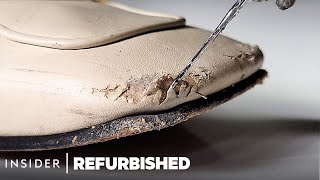 How 1000 Gucci Mules Are Restored From Bite Marks  Refurbished  Insider [upl. by Etnor410]