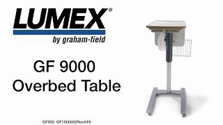 Lumex GF9000 Overbed Table [upl. by Lesoj]