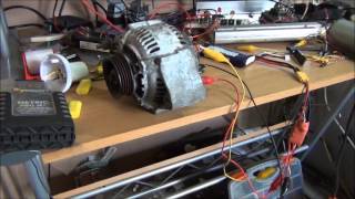 Car Alternator as Brushless Motor BLDC High RPM [upl. by Kunz]