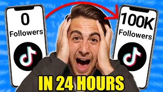 HOW TO GAIN 100K FOLLOWERS ON TIKTOK IN 24 HOURS ACTUAL RESULTS [upl. by Tupler523]