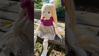 BallJointed Crochet Doll Waldorf style amigurumi doll GloriaVirkade docka [upl. by Lucio]