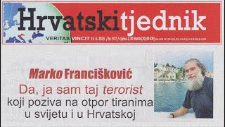 Hrvatski tjednik  Marko Francišković  cijeli intervju [upl. by Jeddy]