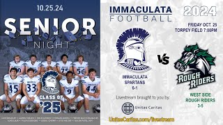 Immaculata vs West Side  10252024 Senior Night [upl. by Adnilrev607]