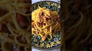 La Carbonara Con Francesca 🇮🇹👩🏻‍🍳👨🏼‍🍳 shorts [upl. by Rellek]