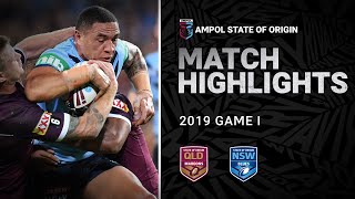 QLD Maroons v NSW Blues Match Highlights  Game I 2019  State of Origin  NRL [upl. by Inat129]