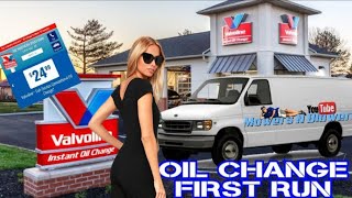 FLEET VEHICLE FIRST DRIVE VALVOLINE INSTANT CONVENTIONAL OIL CHANGE COUPON DECAL ADHESIVE REMOVAL [upl. by Eidna726]