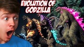 Reacting to the EVOLUTION of EVERY GODZILLA [upl. by Erinn]