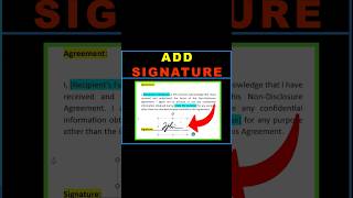 How to Add Signature in Word [upl. by Attenna514]