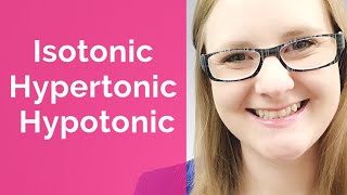 Isotonic Hypertonic Hypotonic EASY [upl. by Thorman]